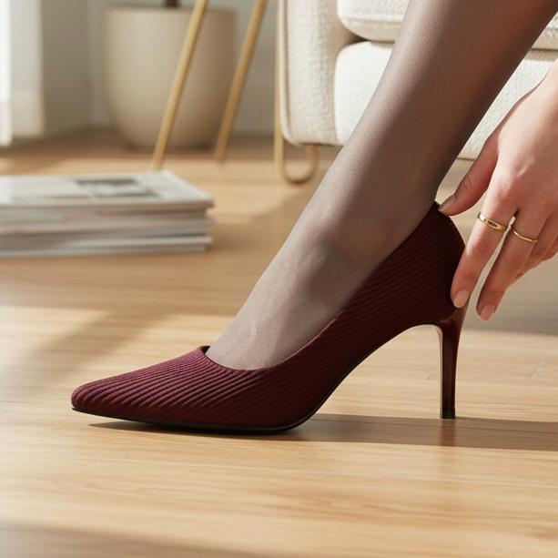 Bordeaux Elegance Heels