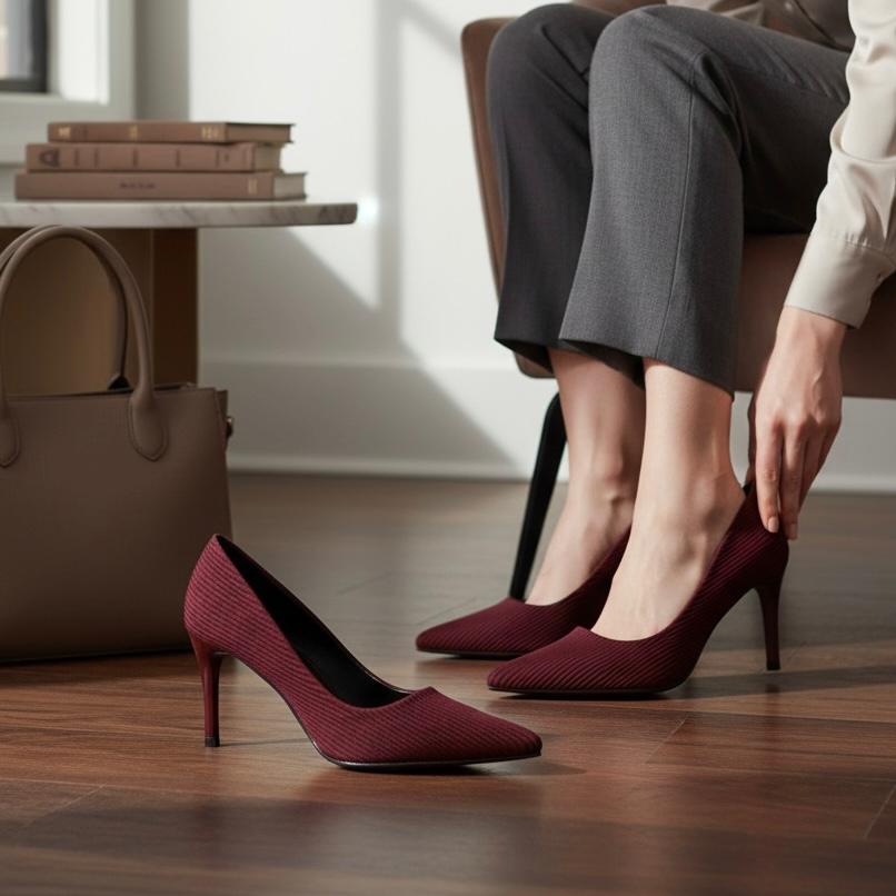Bordeaux Elegance Heels